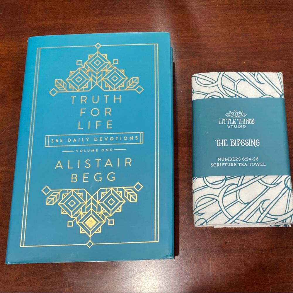 Truth for Life Devotional Book and Tea Towel Set